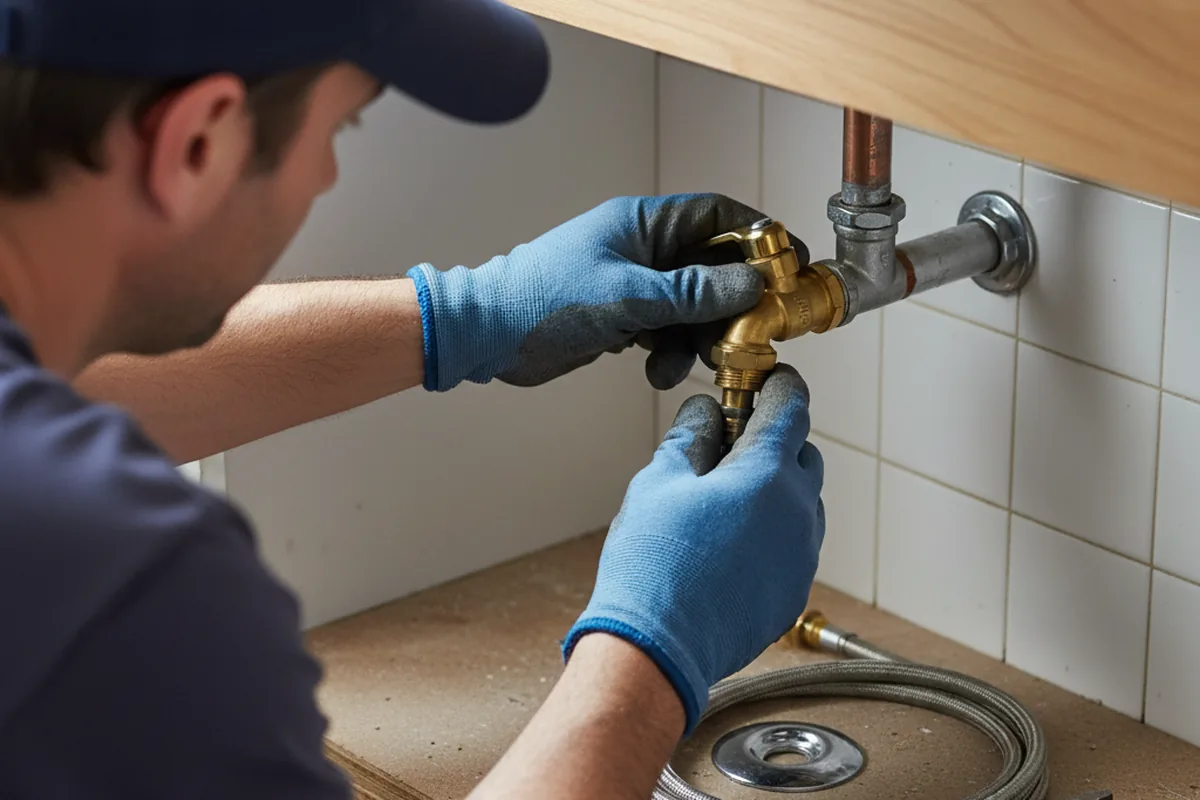 Shutoff valve and fitting work during Repiping in Mackey